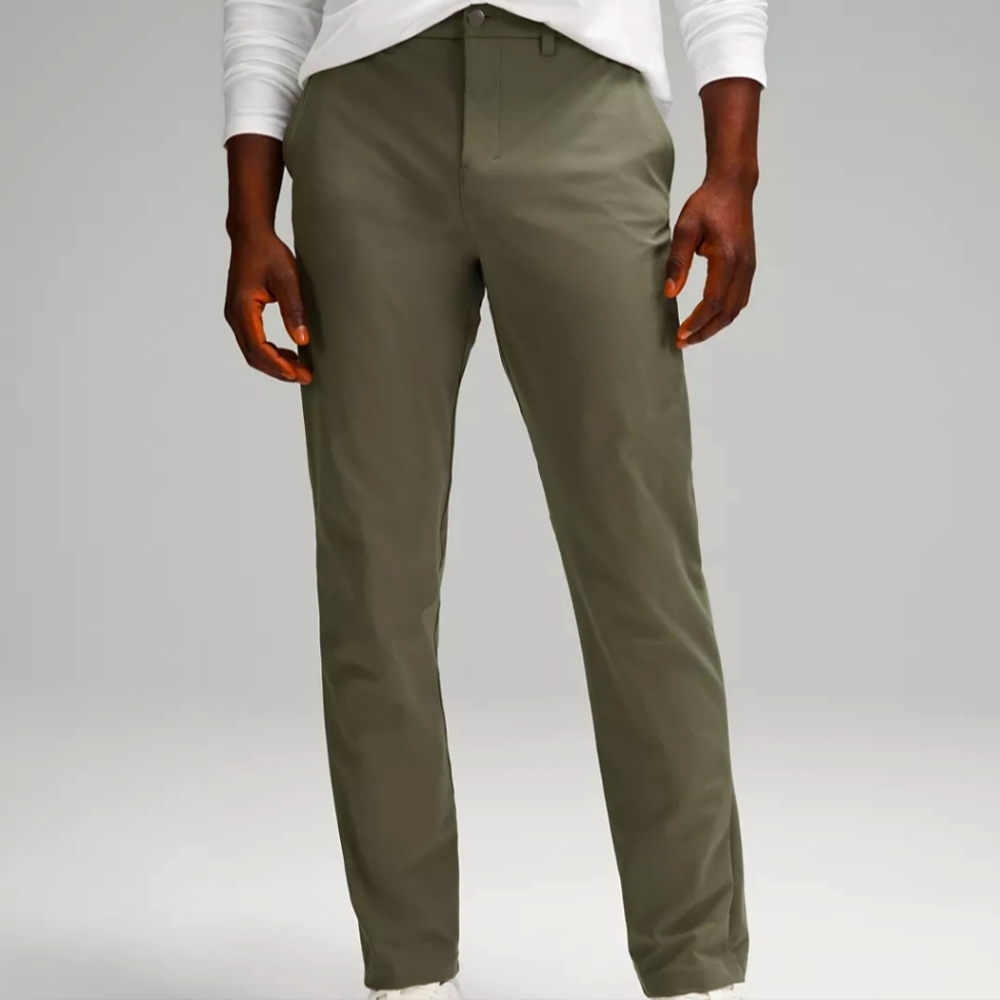Lululemon Men's Classic-Fit Trouser 30"L Warpstreme Army Green- 34W x 30L